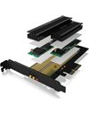 RaidSonic Converter for 2x M.2 SSD to PCIe x4 with heat sinks (IB-PCI215M2-HSL)