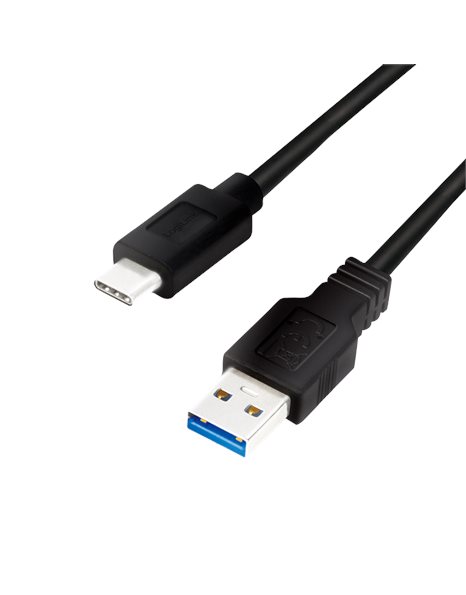LogiLink USB 2.0 Type-C Cable, C/M To USB-A/M, 3m, Black (CU0171)
