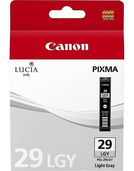 Canon PGI29LGY 36ml Ink Tank, 36ml, Light Grey (4872B001)