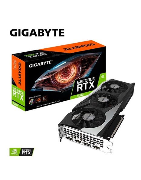 Gigabyte GeForce RTX 3060 Gaming OC (rev. 2.0) 12GB GDDR6, 192-Bit, HDMI, DP (GV-N3060GAMING OC-12GD 2.0)