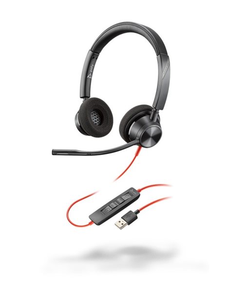 Plantronics Poly Blackwire 3320-M USB-A Headset (214012-01)