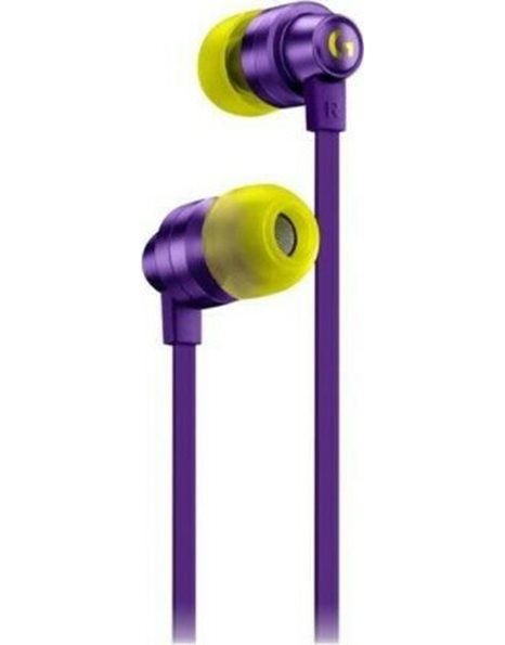 Logitech G333 Wired In Ear Gaming Earphones, Purple (981-000936)