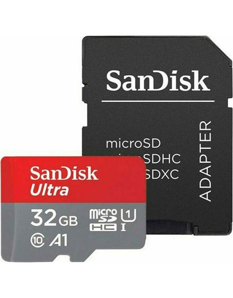 Sandisk Ultra microSDHC 32GB U1 A1 with Adapter 120MB/s (SDSQUA4-032G-GN6MA)