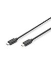 Digitus USB Type-C To Type-C Connection Cable, 1m, 3A, 480MB, 2.0 Version, Black (AK-300155-010-S)