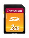 Transcend Secure Digital SD Card 2GB, 10MB/s, Black (TS2GSDC)