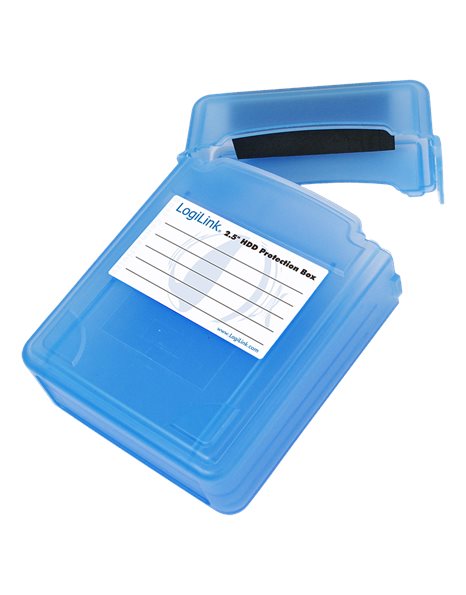 LogiLink HDD Protection Box For 2x2.5-Inch HDDs, Blue (UA0132)