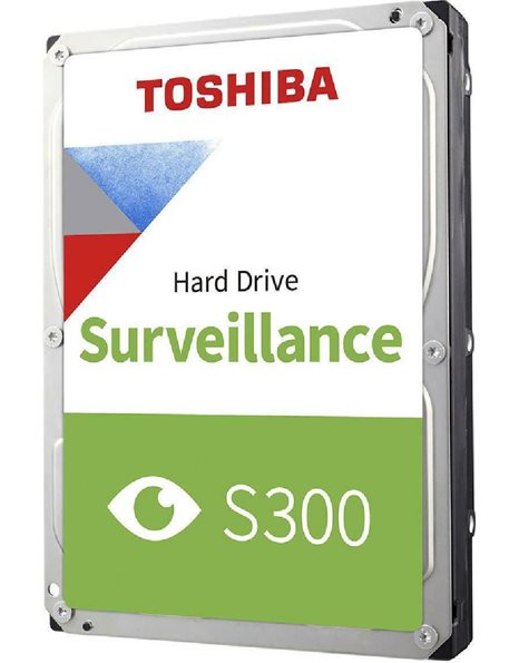 Toshiba S300 Surveillance 1TB HDD, 3.5-Inch SATA3 6Gb/s, 64MB Cache, 5700rpm (HDWV110UZSVA)