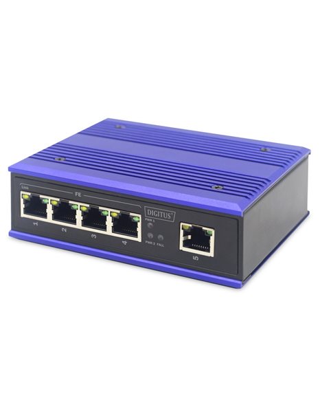 Digitus Industrial 5 Port Fast Ethernet Switch, Unmanaged (DN-650105)