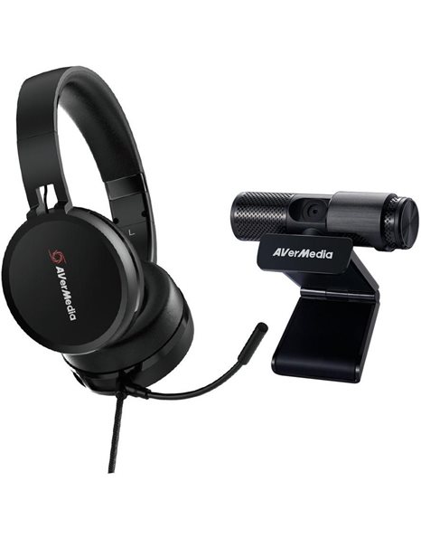 AVerMedia Video Conference Kit 317, Webcam & Headset, Black (BO317)