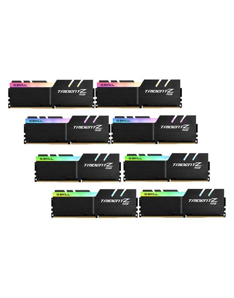 G.Skill Trident Z RGB 64GB Kit (8x8GB) 3600MHz UDIMM DDR4 CL14 1.45V, Black (F4-3600C14Q2-64GTZRA)