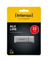 Intenso Alu Line 32GB USB 2.0, 28 MBps (Read)/6.5 MBps (Write), Silver (3521482)