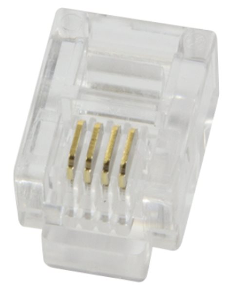 LogiLink RJ11 modular plug, 6P4C, unshielded, 100 pcs. (MP0018)