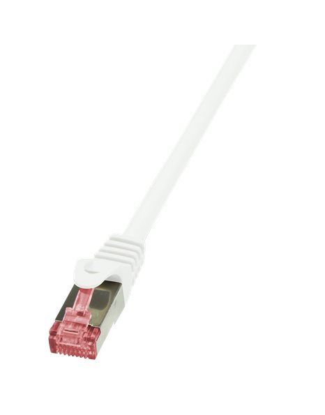 LogiLink Patch cable PrimeLine, Cat.6, S/FTP, white, 0.25m (CQ2011SEAN)