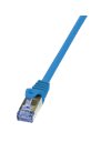 LogiLink Cat.6A S/FTP Patch Cable PrimeLine, 0.25m, Blue (CQ3016S)