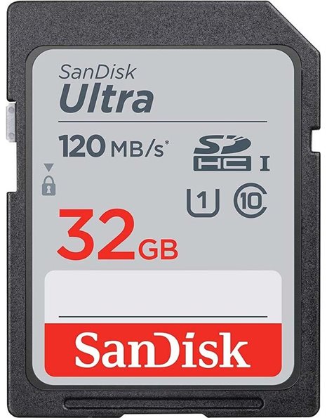 SanDisk Ultra SDHC UHS-I Card 32GB, 120MB/s (SDSDUN4-032G-GN6IN)