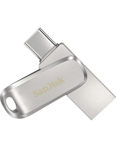 SanDisk Ultra Dual Drive Luxe Type-C 256GB USB3.1 Stick, Silver (SDDDC4-256G-G46)