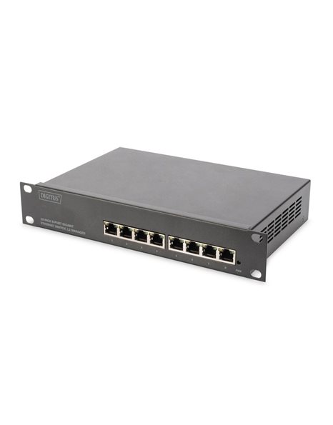 Digitus 8 Port Gigabit Switch, 10 Inch, Managed (DN-80117)