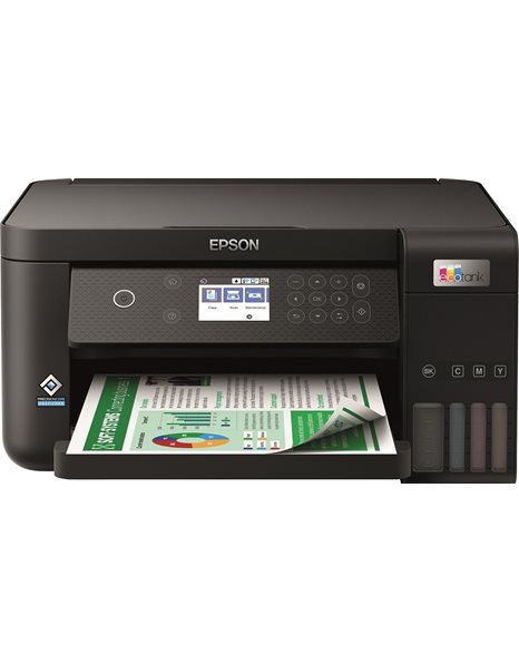 Epson L6260 Multifunction Inkjet Printer/Scanner/Copier, A4, 4800x1200, 20ppm, Duplex, LAN, Wi-Fi, USB (C11CJ62402)