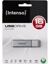 Intenso Alu Line 16GB USB 2.0, 28 MBps (Read)/6.5 MBps (Write), Silver (3521472)