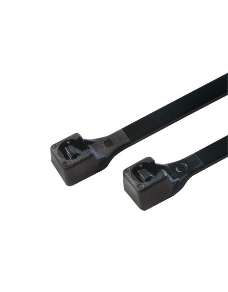 LogiLink Cable ties 100 pcs, german industrial standard, length: 300 mm, black (KAB0004B)
