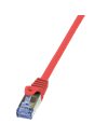 LogiLink Cat.6A S/FTP Patch Cable PrimeLine, 0.25m, Red (CQ3014S)