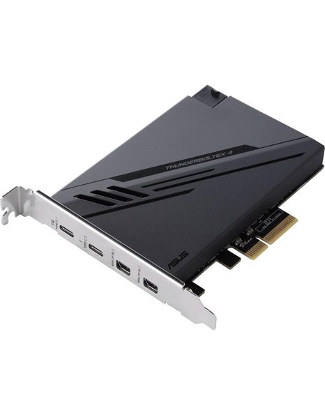 Asus ThunderboltEX 4 Thunderbolt Adapter, 4x PCIe 3.0, 2x Thunderbolt 4, Black (90MC09P0-M0EAY0)