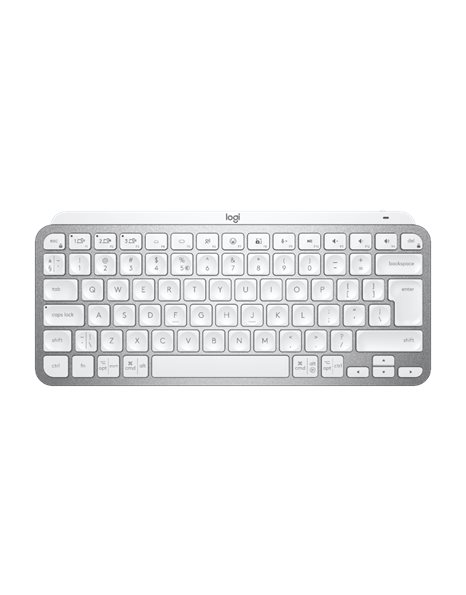 Logitech Wireless MX Keys Mini Keyboard, US Layout, Light Gray (920-010499)