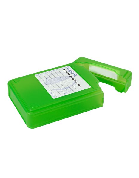 LogiLink HDD Protection Box For 3.5-Inch HDDs, Green (UA0133G)
