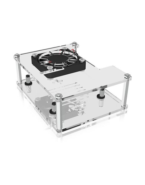 RaidSonic ICY BOX IB-RP106 Clear acrylic and frameless case for Raspberry Pi 2, 3 and 4 (IB-RP106)