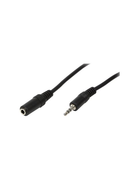 LogiLink Audio Cable, 3.5mm 3-Pin/M To 3.5mm 3-Pin/F, 3m, Black (CA1054)