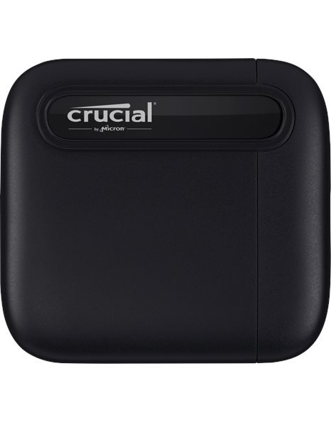 Crucial X6 Portable SSD 500GB, USB 3.2 Gen-2, 540MBps (Read), Black (CT500X6SSD9)