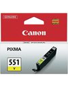 Canon CLI-551Y Ink Cartridge, 7ml, 347 Pages, Yellow (6511B001)