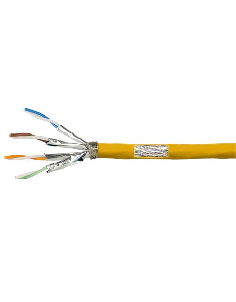 LogiLink Installation cable PrimeLine, Cat.7A, S/FTP, yellow, 100m (CPV0070)