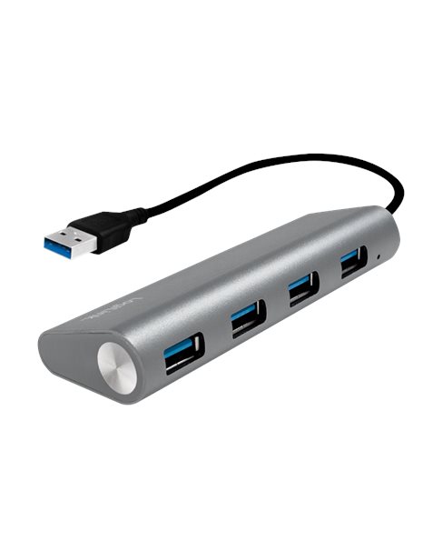 LogiLink USB 3.0, 4-port hub, with aluminum casing (UA0307)