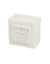 LogiLink Cat.6A Wall Outlet UP+AP 2x RJ45 STP, Pure White (NP0124)