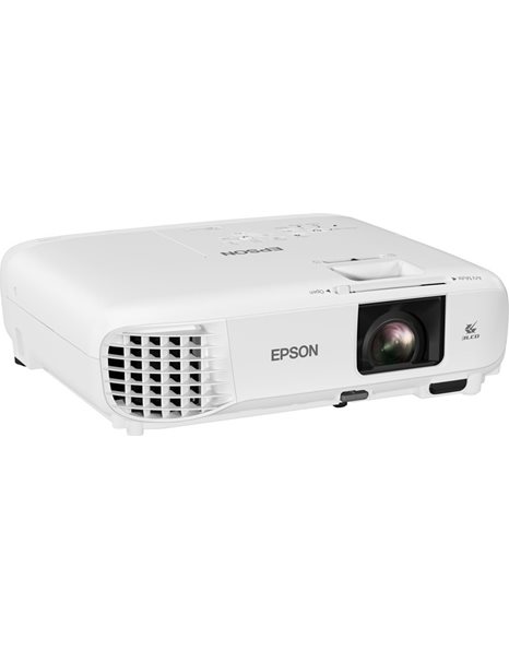 Epson EB-W49 3LCD Projector, 1280x800, 16:10, 16000:1 Contrast, 3800 Lumens, USB, HDMI, VGA, White (V11H983040)