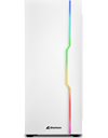 Sharkoon RGB Slider, Mid Tower, ATX, USB 3.0, No PSU, Tempered Glass, White (4044951032006)