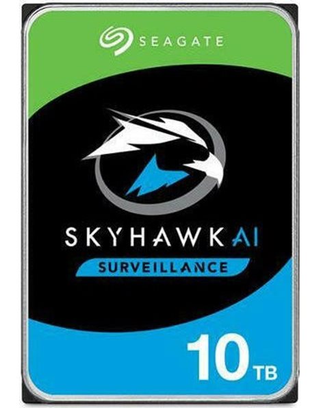 Seagate Skyhawk AI HDD, 10TB 3.5-Inch SATA III 6Gb/s, 256MB Cache, 7200rpm (ST10000VE001)