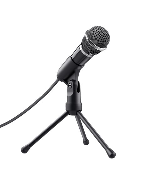 Trust Starzz Desk Multifunctional Microphone With Tripod Stand, Black (21671)