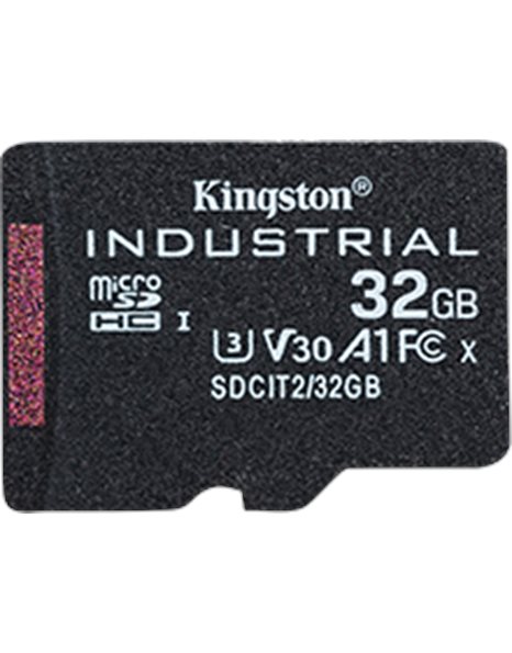 Kingston 32GB microSDHC Industrial C10 A1 pSLC Card (SDCIT2/32GBSP)