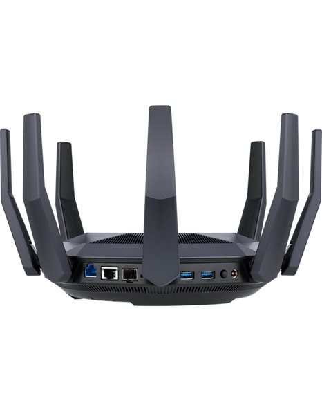 Asus RT-AX89X 12-Stream AX6000 Dual Band WiFi 6 (802.11ax) Router, Black (90IG04J1-BM3010)