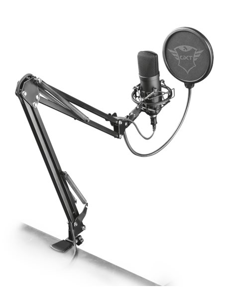 Trust GXT 252+ Professional USB Emita Streaming Studio Microphone, Black (22400)