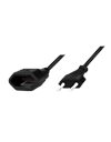 LogiLink Power Cord Extension, CEE 7/16, 1m, Black (CP122)