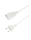 LogiLik Power Cord Extension, CEE 7/16, 1m, White (CP125)