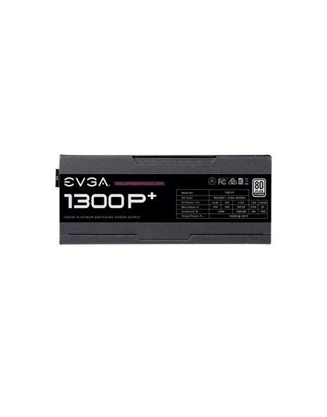 EVGA SuperNOVA 1300 P+, 1300W Power Supply, 80+ Platinum, 135mm Fan, Full Modular, Black (220-PP-1300-X2)
