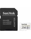 SanDisk High Endurance MicroSD Card 256GB & SD Adapter, 100MB/s, White (SDSQQNR-256G-GN6IA)