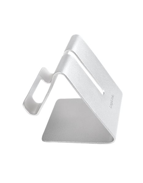 LogiLink Smartphone And Tablet Stand, Aluminum, Silver (AA0122)