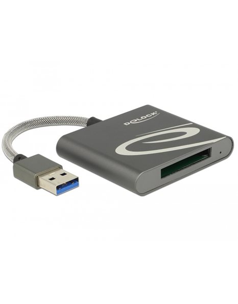 Delock USB 3.0 Card Reader For XQD 2.0 Memory Cards, Anthracite (91583)