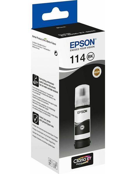 Epson EcoTank Pigment 114, 70ml,  Black (C13T07A140)