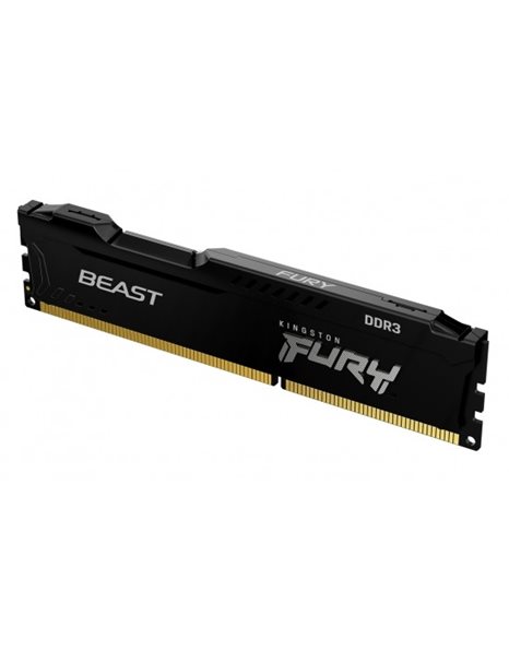 Kingston Fury Beast 4GB 1600MHz UDIMM DDR3 CL10 1.5V, Black (KF316C10BB/4)